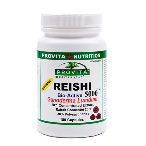 Reishi 5000 Ganoderma: extract bioactiv standardizat – 180 capsule